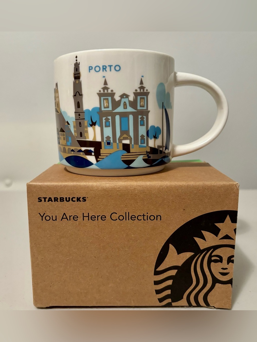 Starbucks Porto Portugal You Are Here Ceramic 14oz Coffee Mug
